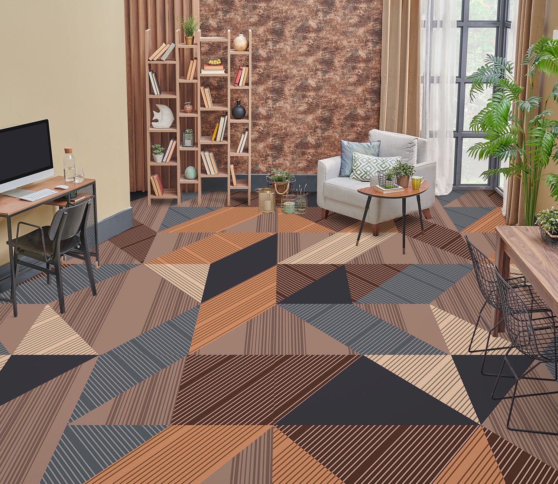 3D The Triangles Of Art 844 Floor Mural  Wallpaper Murals Rug & Mat Print Epoxy waterproof bath floor