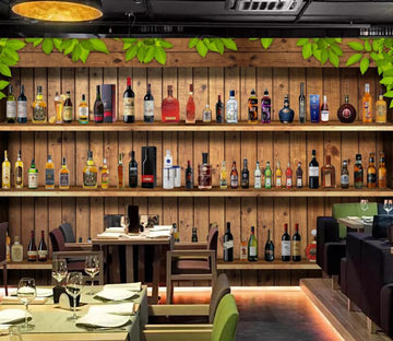 3D Wine Cabinet 500 Wall Murals