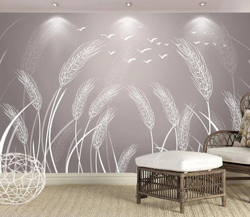 3D Grey Wheat WC22 Wall Murals Wallpaper AJ Wallpaper 2 