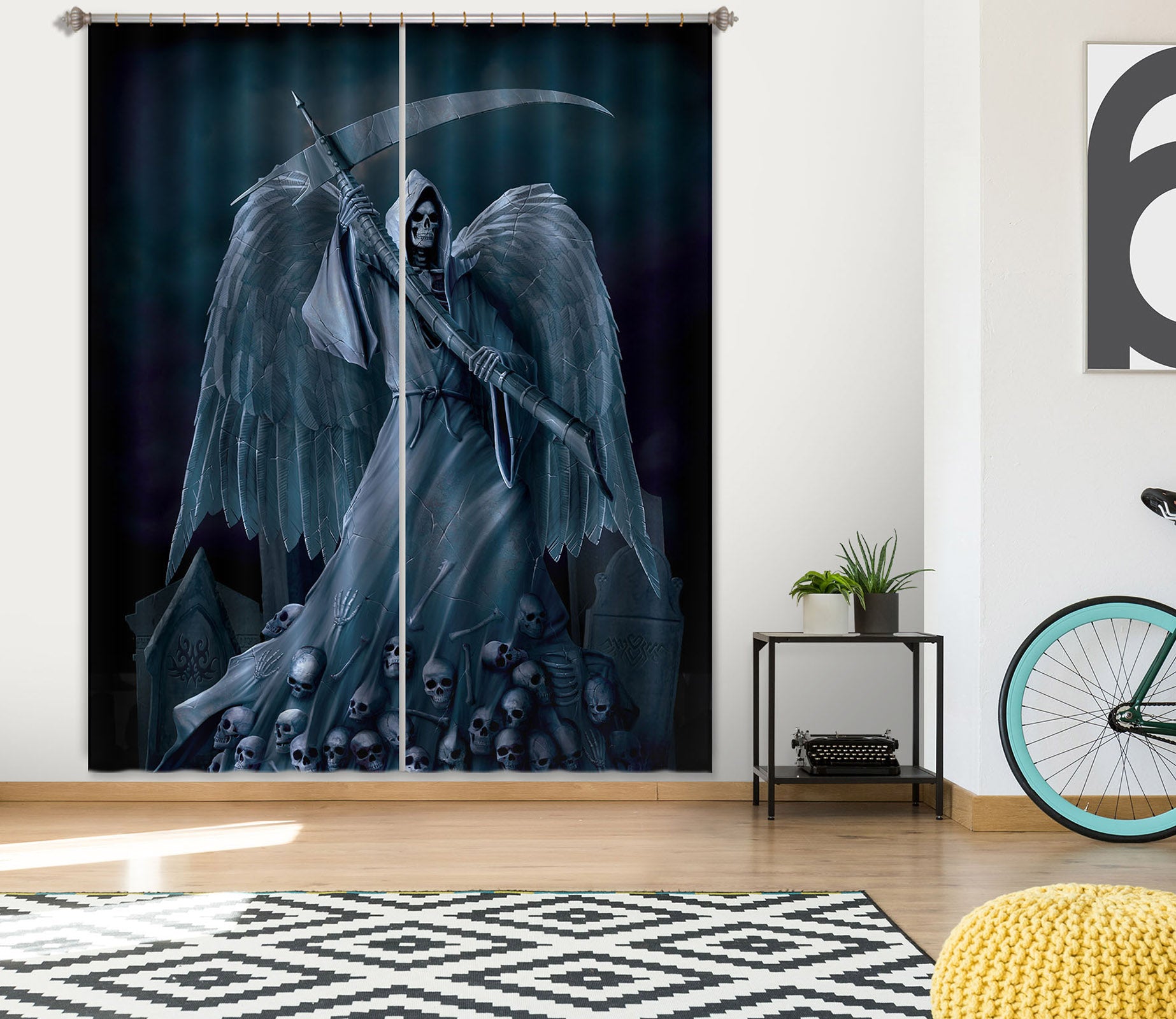 3D Death On A Hold 030 Vincent Hie Curtain Curtains Drapes