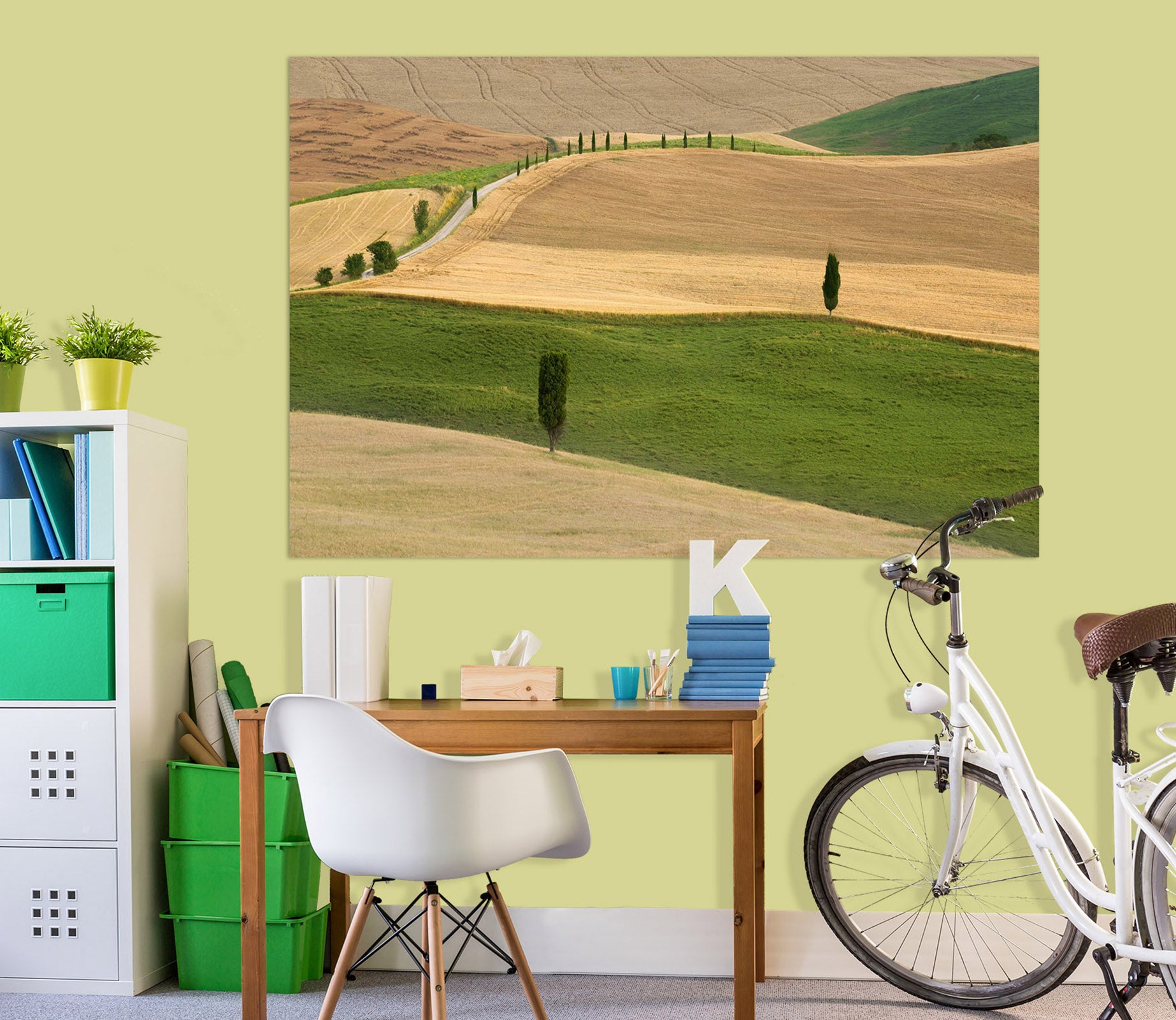 3D Desert Green 109 Marco Carmassi Wall Sticker