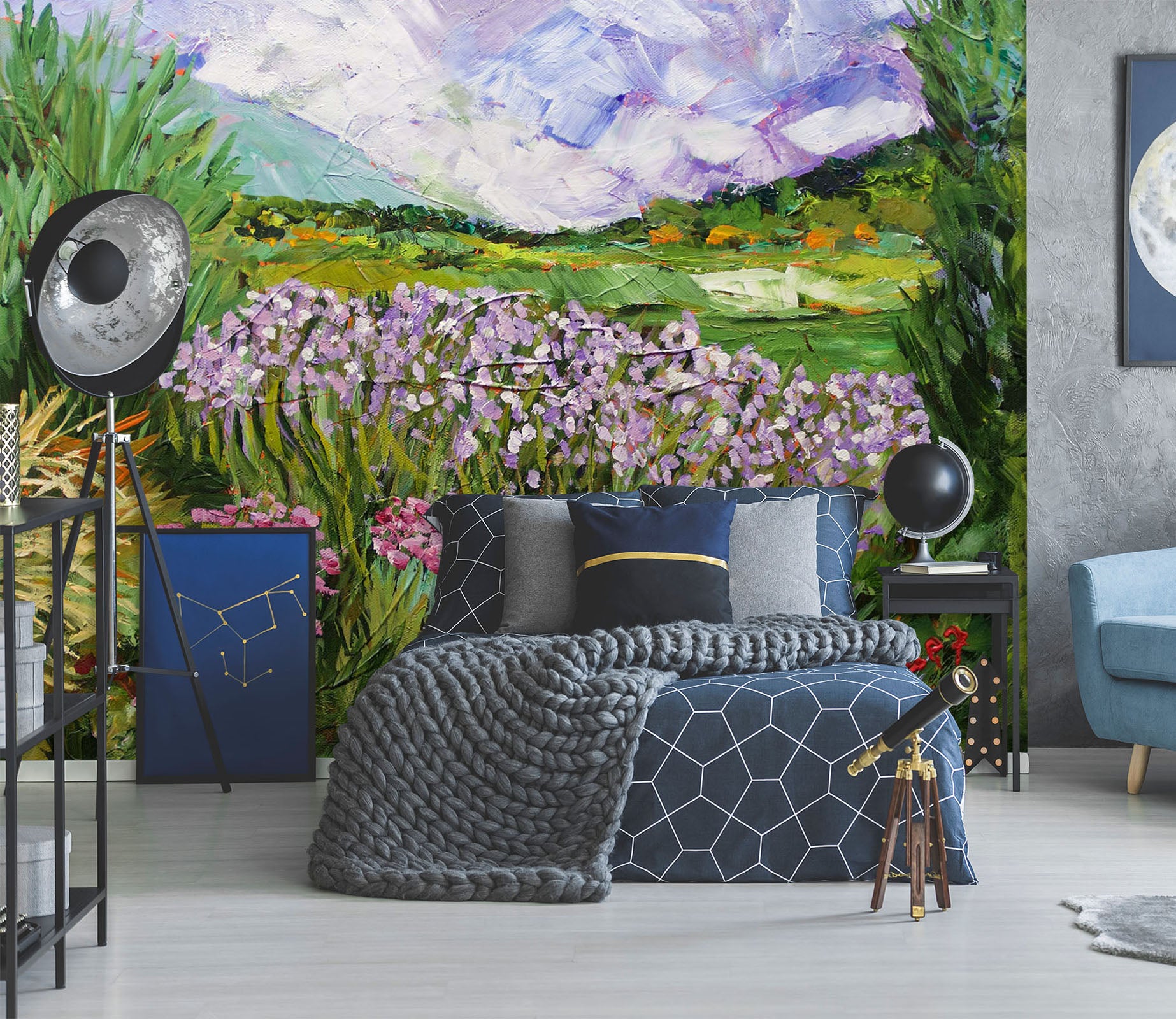 3D Wildflower Aroma 235 Allan P. Friedlander Wall Mural Wall Murals