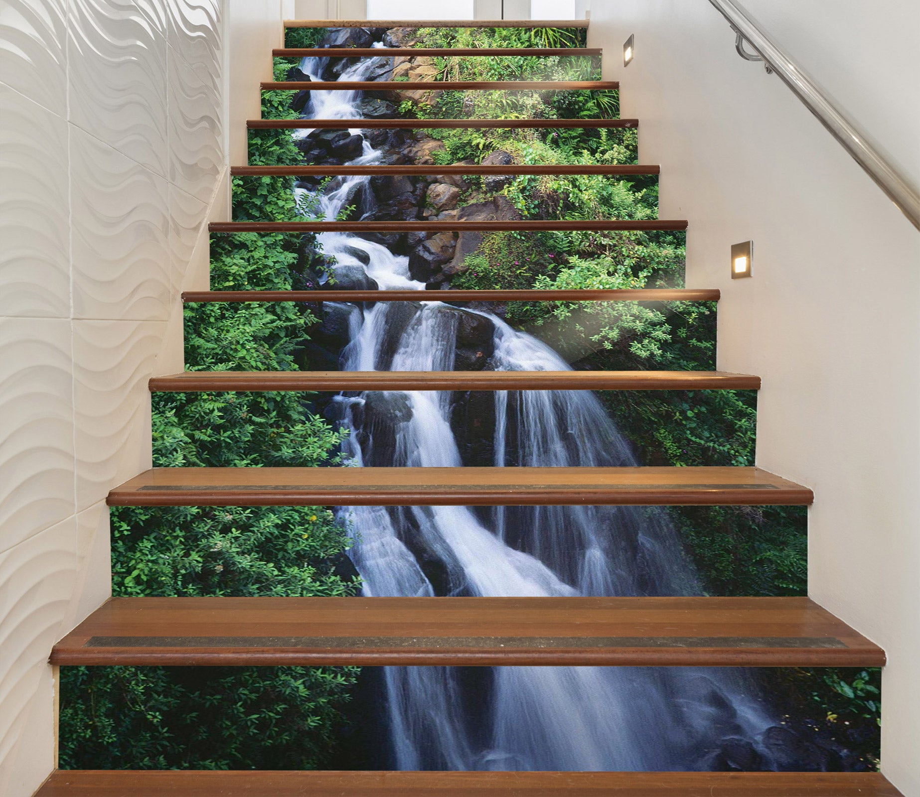 3D Forest Torrent 058 Stair Risers