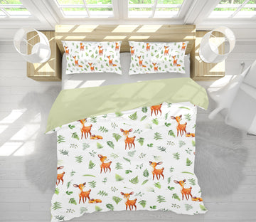 3D Sika Deer 219 Uta Naumann Bedding Bed Pillowcases Quilt