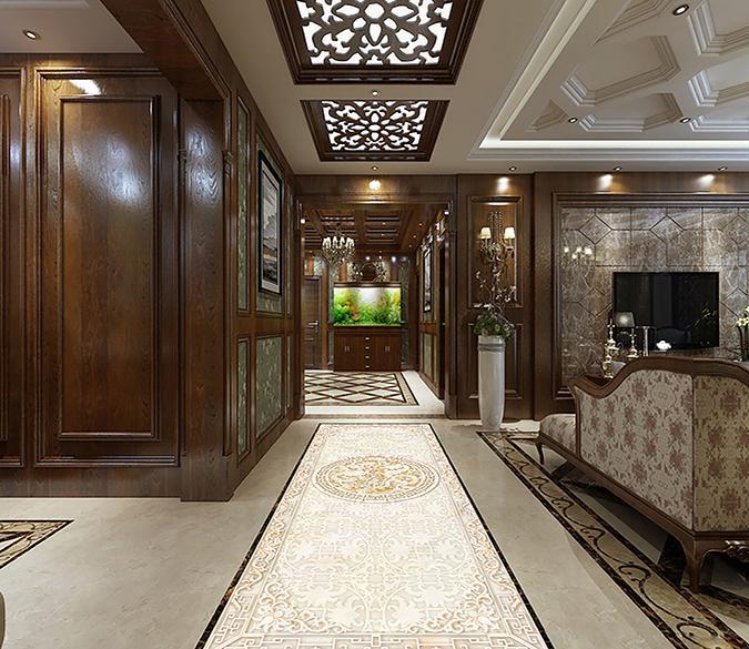 3D White Pattern WG166 Floor Mural Wallpaper AJ Wallpaper 2 