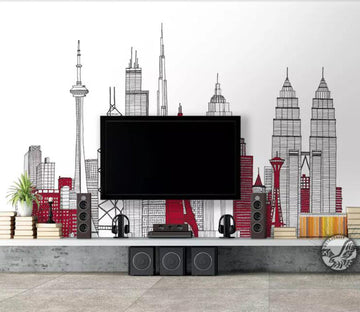 3D High Building WG74 Wall Murals Wallpaper AJ Wallpaper 2 