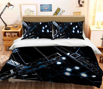 3D Bright Light 2003 Noirblanc777 Bedding Bed Pillowcases Quilt