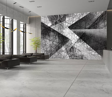 3D Black Strips 012 Wall Murals Wallpaper AJ Wallpaper 2 