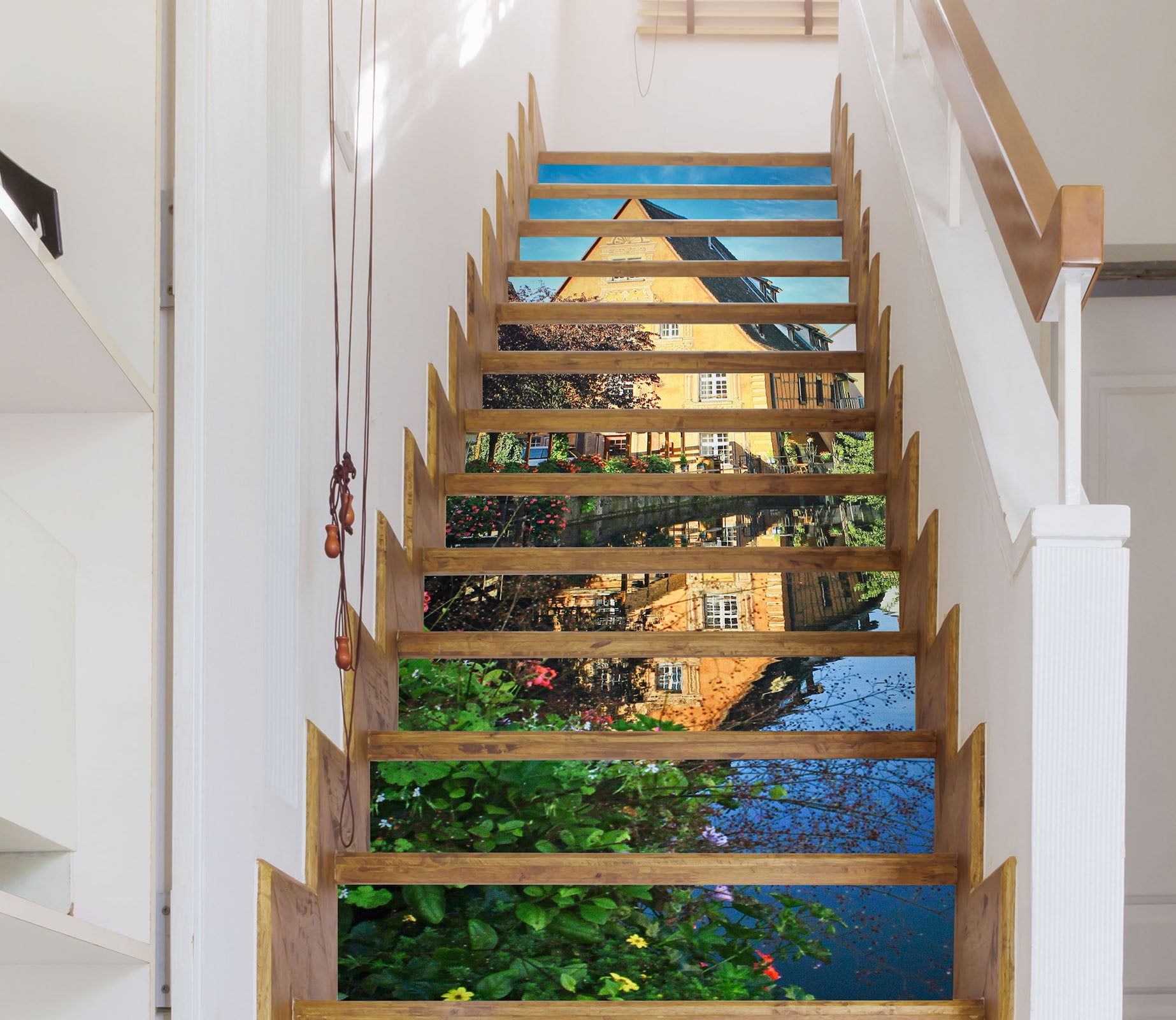 3D River House Grass 94117 Kathy Barefield Stair Risers