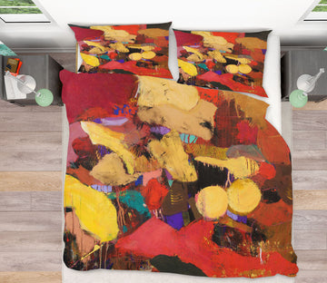 3D Red Paint Draw 1086 Allan P. Friedlander Bedding Bed Pillowcases Quilt