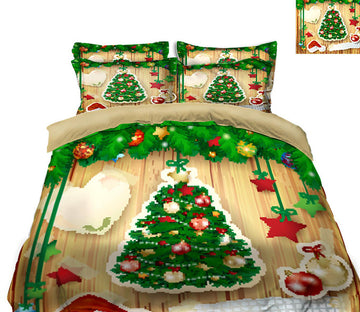 3D Christmas Tree 31179 Christmas Quilt Duvet Cover Xmas Bed Pillowcases