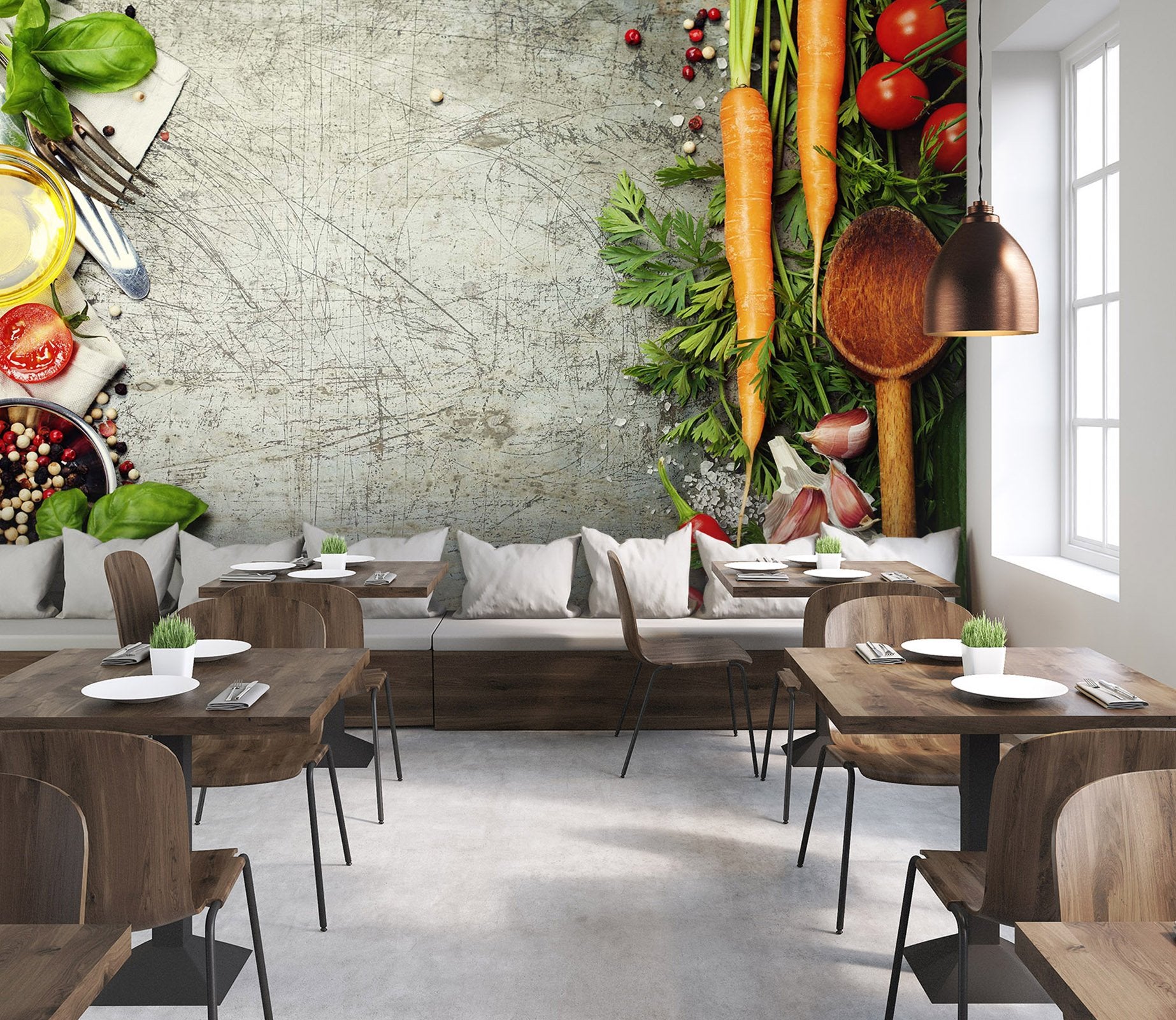 3D Dishes Vegetables 15 Wall Murals Wallpaper AJ Wallpaper 2 