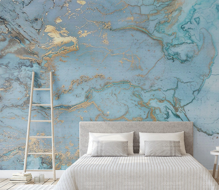 3D Blue Pattern WG004 Wall Murals