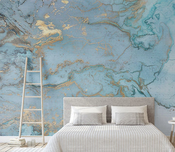 3D Blue Pattern WG004 Wall Murals
