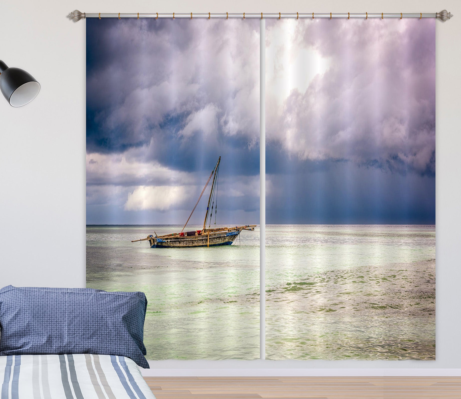 3D Crystal Clear Water 112 Marco Carmassi Curtain Curtains Drapes