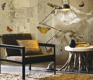 3D Retro Era 041 Wall Murals