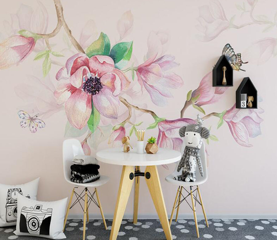 3D Blooming Beautiful Flowers 880 Wall Murals