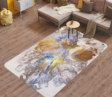 3D Golden Brown Pattern 40017 Valerie Latrice Rug Non Slip Rug Mat