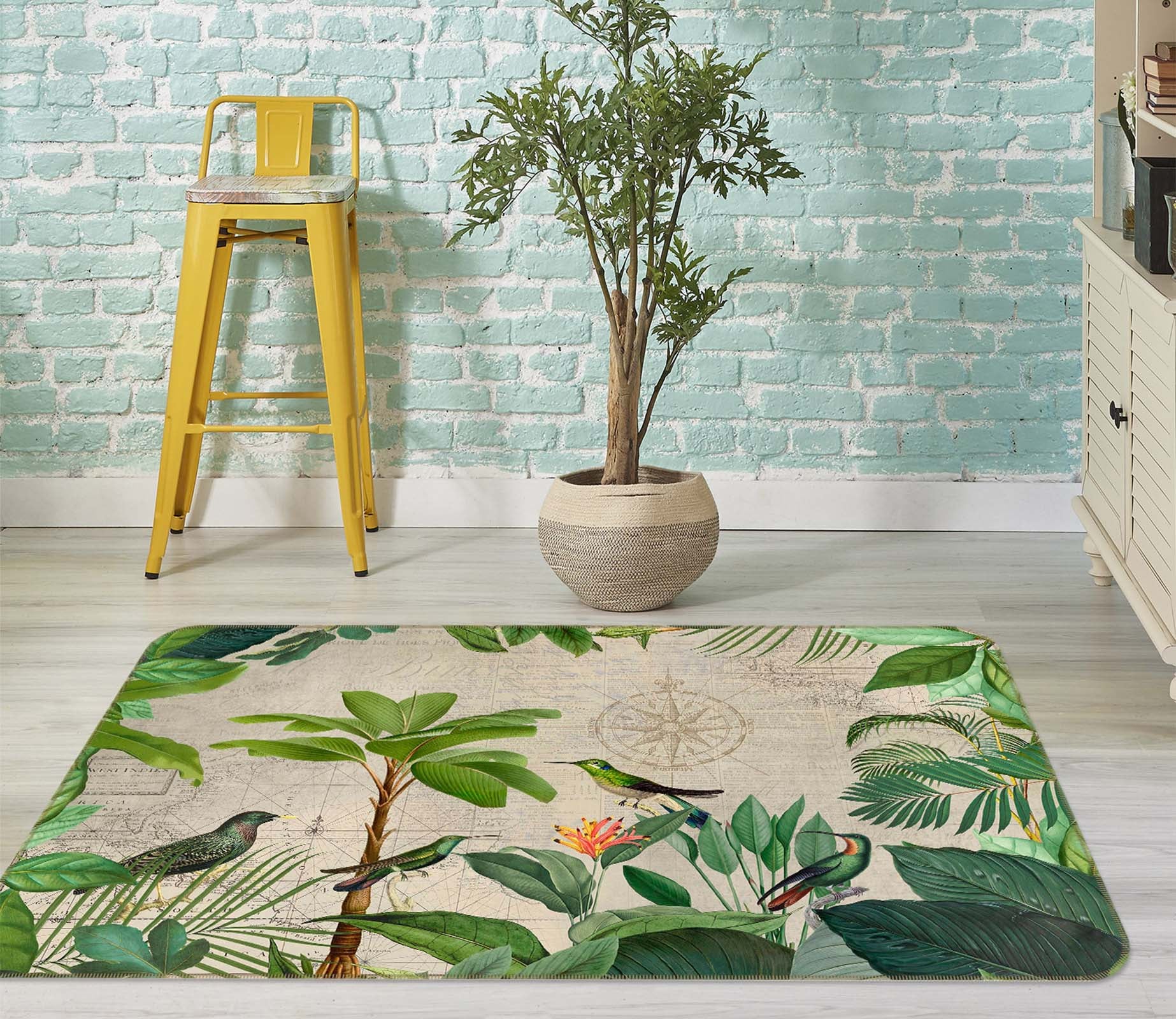 3D Bird Home 1017 Andrea haase Rug Non Slip Rug Mat