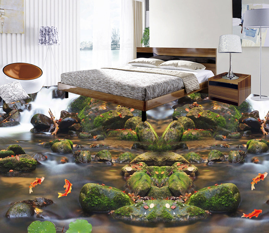 3D Bluestone Arrangement 551 Floor Mural  Wallpaper Murals Rug & Mat Print Epoxy waterproof bath floor