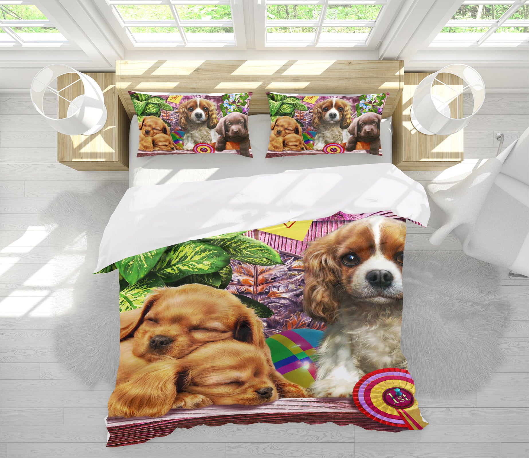 3D Cute Dog 2108 Adrian Chesterman Bedding Bed Pillowcases Quilt