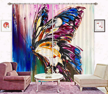 3D Colorful Butterfly 2380 Skromova Marina Curtain Curtains Drapes