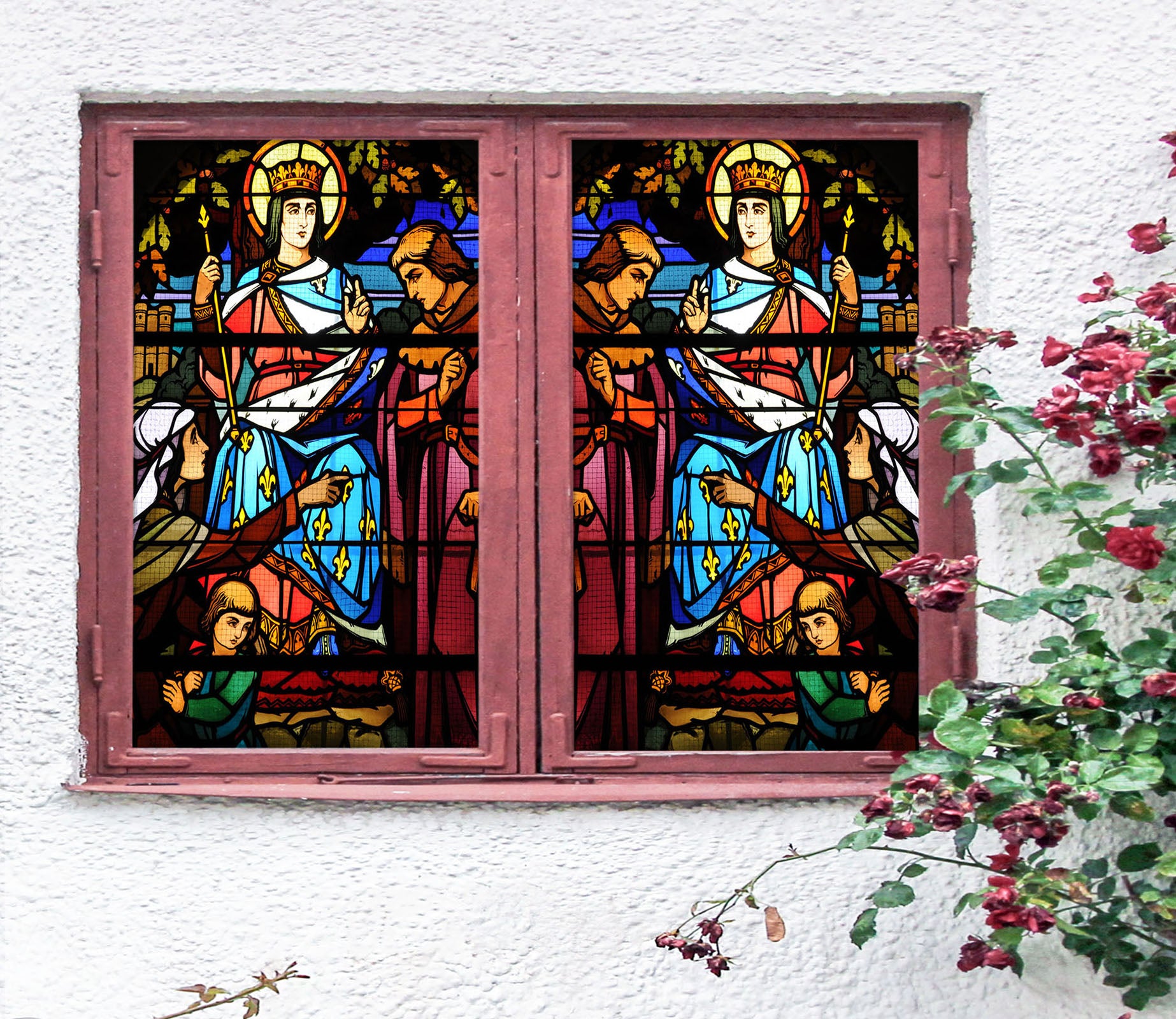 3D Religious Prince 114 Window Film Print Sticker Cling Stained Glass UV Block