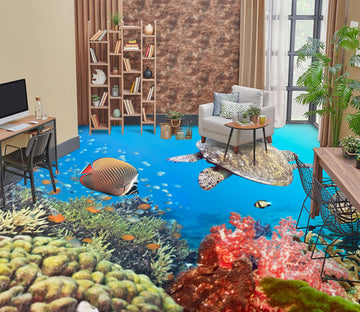 3D Fantasy Red Coral 1418 Floor Mural  Wallpaper Murals Self-Adhesive Removable Print Epoxy