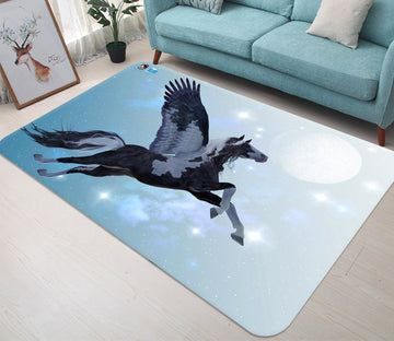 3D Halo Unicorn 39 Non Slip Rug Mat Mat AJ Creativity Home 
