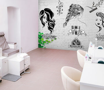 3D Long Hair Styling 1565 Wall Murals
