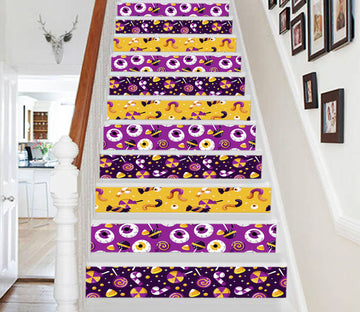 3D Candy Halloween 656 Stair Risers
