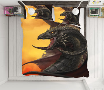 3D Dragon 4061 Tom Wood Bedding Bed Pillowcases Quilt