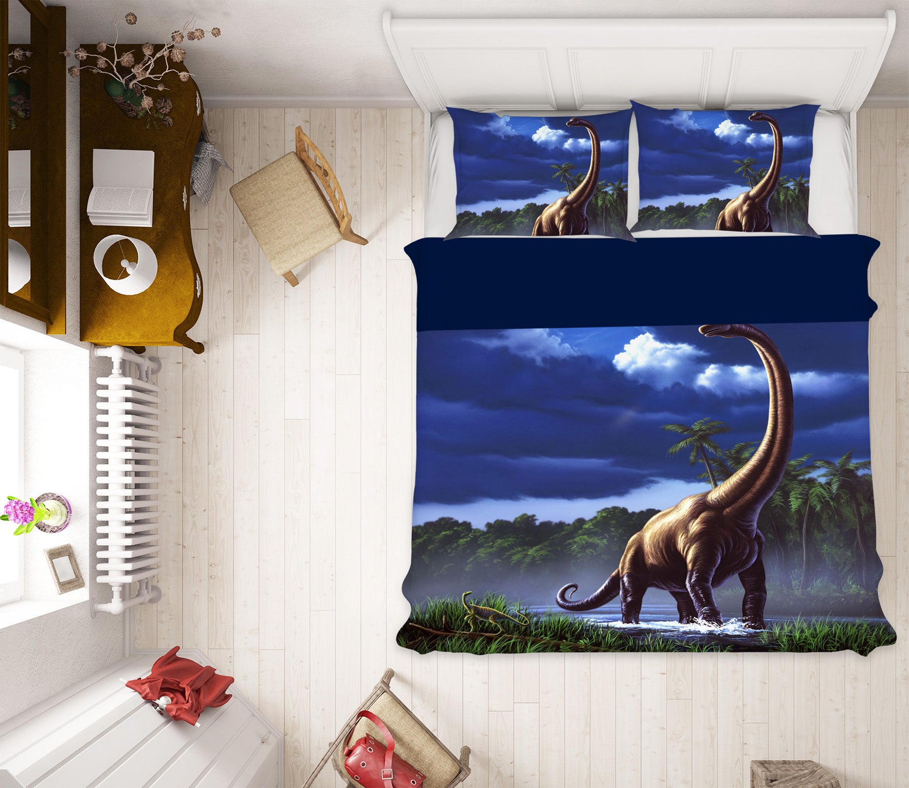 3D Brachiosaur 2113 Jerry LoFaro bedding Bed Pillowcases Quilt
