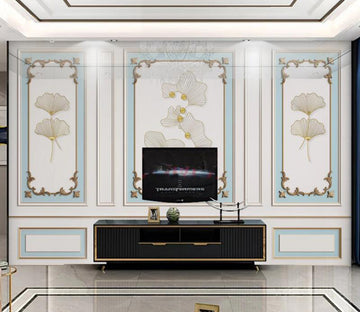 3D White Flowers 328 Wall Murals