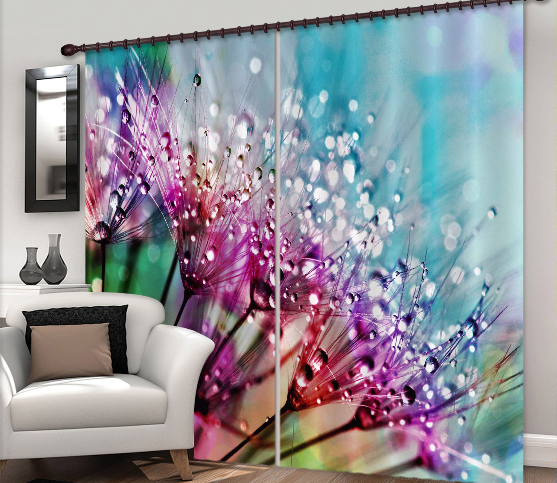 3D Morning Dew 829 Curtains Drapes