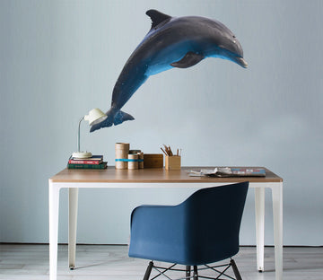 3D Dolphin Jumping 108 Animals Wall Stickers Wallpaper AJ Wallpaper 