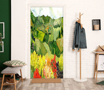 3D Field Block Flower Bush 9326 Allan P. Friedlander Door Mural