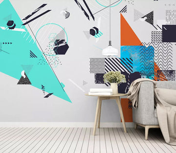 3D Triangle Shape WG834 Wall Murals