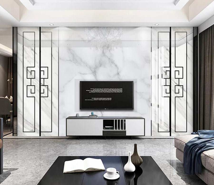 3D White Texture 073 Wall Murals