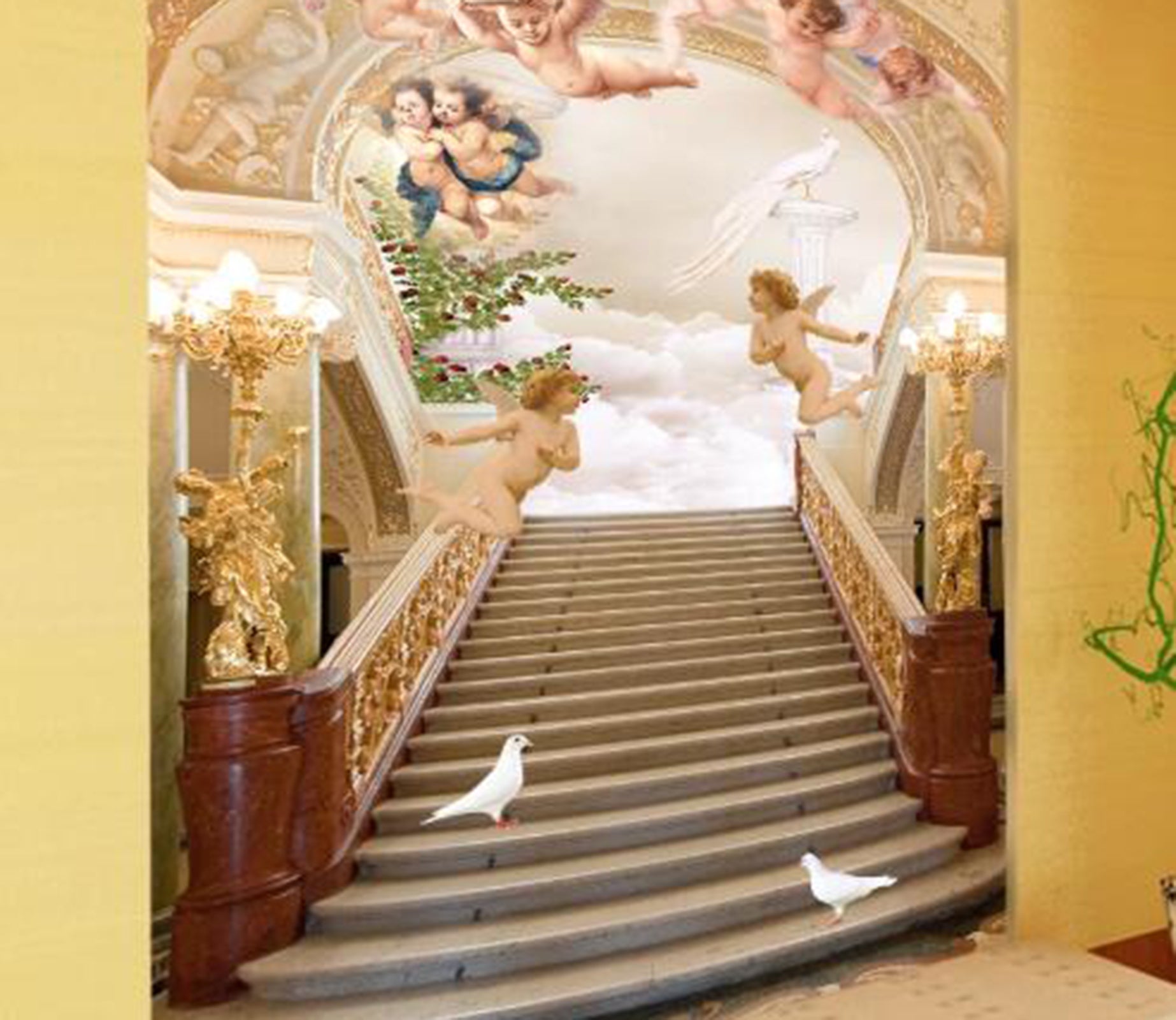 3D Cute Child WC21 Wall Murals Wallpaper AJ Wallpaper 