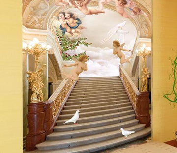 3D Cute Child WC21 Wall Murals Wallpaper AJ Wallpaper 