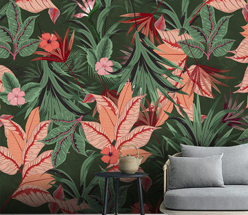 3D Leaf Flower WC262 Wall Murals