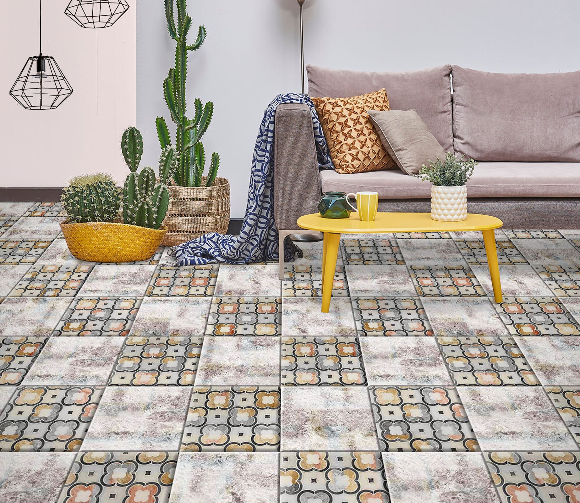 3D Pretty Little Pattern 939 Floor Mural