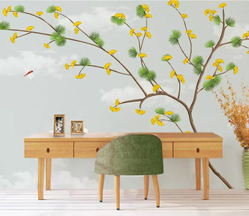 3D Cute Leaves WC61 Wall Murals Wallpaper AJ Wallpaper 2 