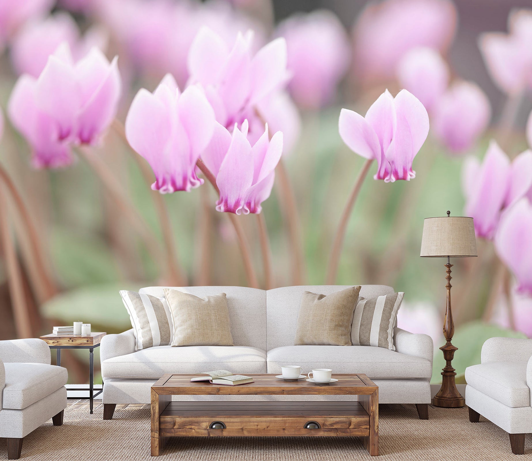 3D Purple Flower 6218 Assaf Frank Wall Mural Wall Murals