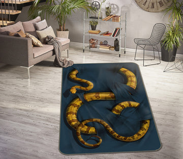 3D Boa Constrictor 1013 Vincent Hie Rug Non Slip Rug Mat