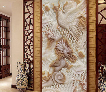 3D Jade Dragon WG030 Wall Murals