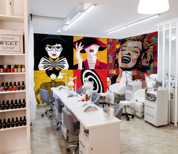 3D Color Woman 075 Wall Murals