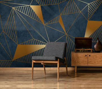 3D Golden Triangle 723 Wall Murals