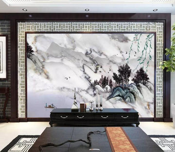 3D Misty Valley WC61 Wall Murals Wallpaper AJ Wallpaper 2 